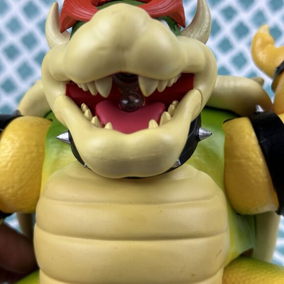 Super Mario Bros. Movie Bowser Action Figure Lights Up 7” - Picture 7 of 11